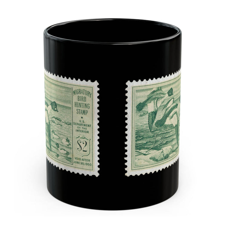 Official 1949-1950 Federal Duck Stamp - Black Mug