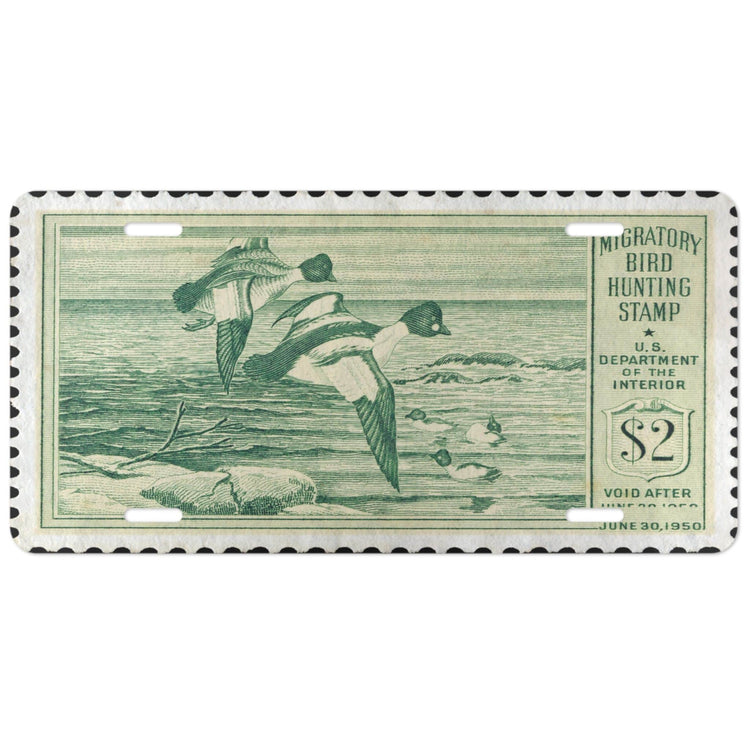 Official 1949 - 1950 Federal Duck Stamp - License Plate