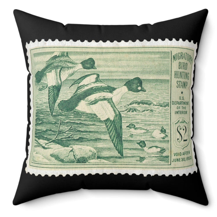 Official 1949-1950 Federal Duck Stamp - Black Pillow