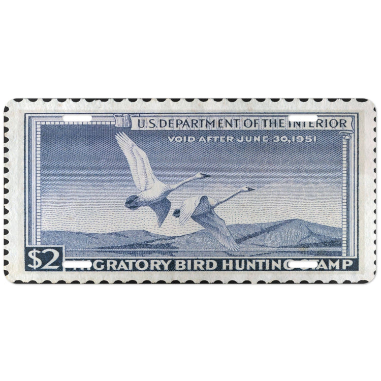 Official 1950-1951 Federal Duck Stamp - License Plate