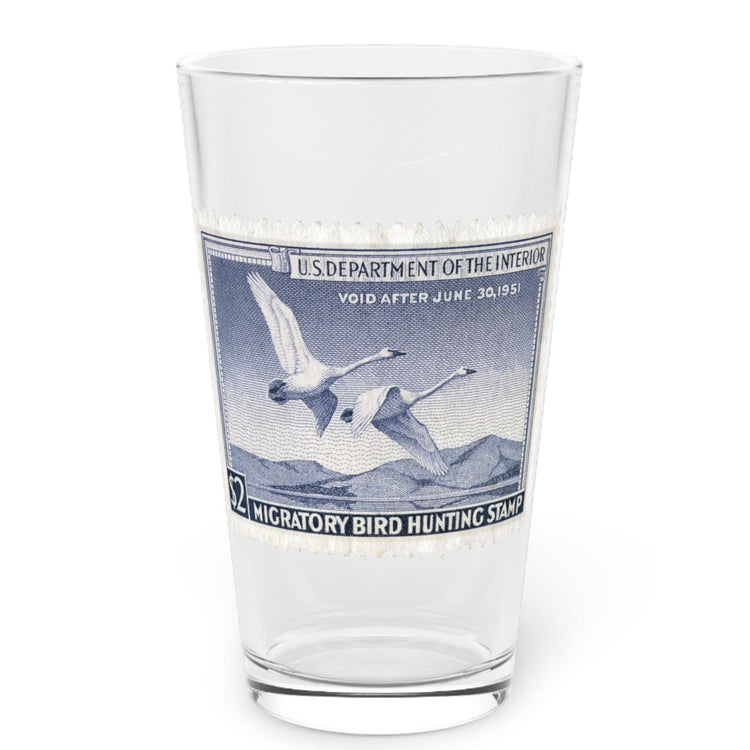 Official 1950-1951 Federal Duck Stamp - Pint Glass