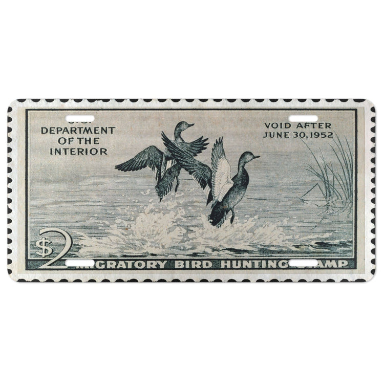 Official 1951-1952 Federal Duck Stamp - License Plate