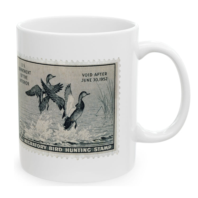 Official 1951-1952 Federal Duck Stamp - White Mug