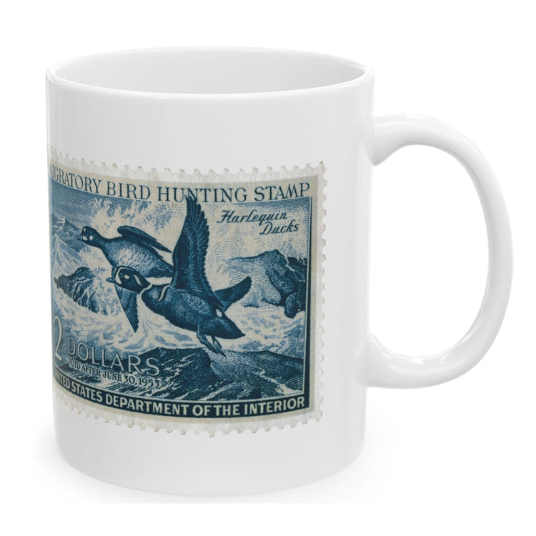 Official 1952-1953 Federal Duck Stamp - White Mug