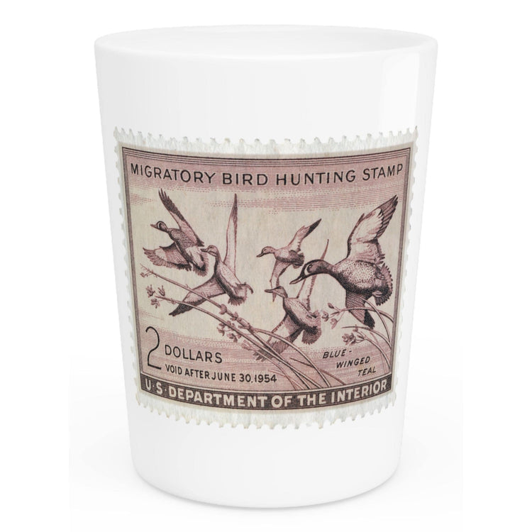 Official 1953-1954 Federal Duck Stamp - Shot Glass