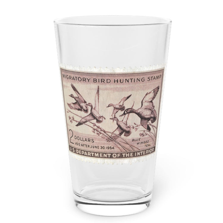 Official 1953-1954 Federal Duck Stamp - Pint Glass