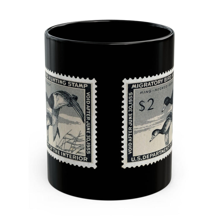 Official 1954-1955 Federal Duck Stamp - Black Mug