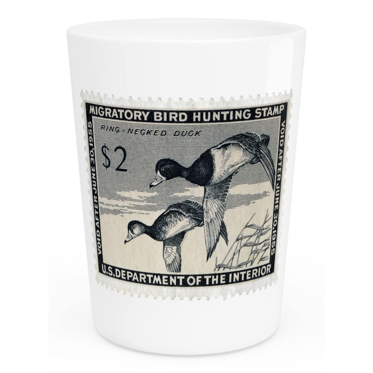 Official 1954-1955 Federal Duck Stamp - Shot Glass