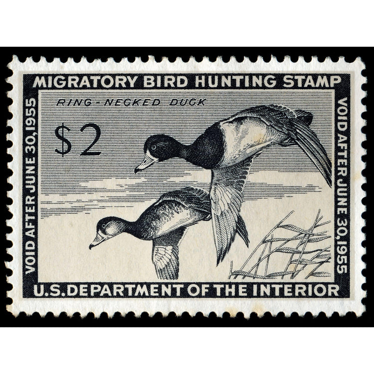 Official 1954 - 1955 Federal Duck Stamp-Metal Sign