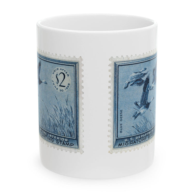 Official 1955-1956 Federal Duck Stamp - White Mug