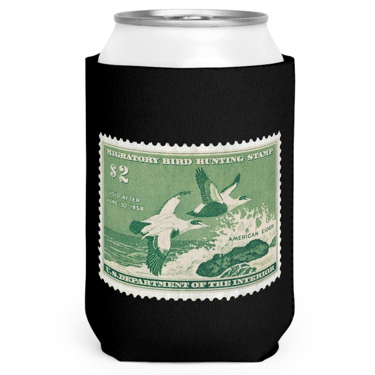 Official 1957-1958 Duck Stamp - Can Cooler Sleeve