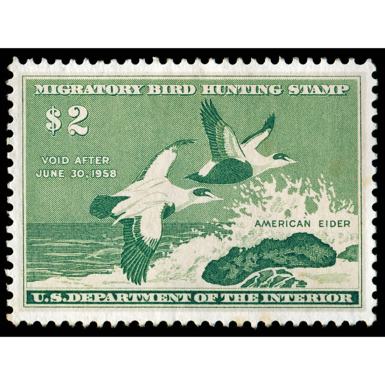 Official 1957 - 1958 Federal  Duck Stamp-Metal Sign