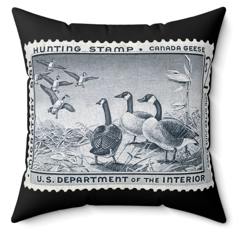 Official 1958-1959 Federal Duck Stamp - Black Pillow