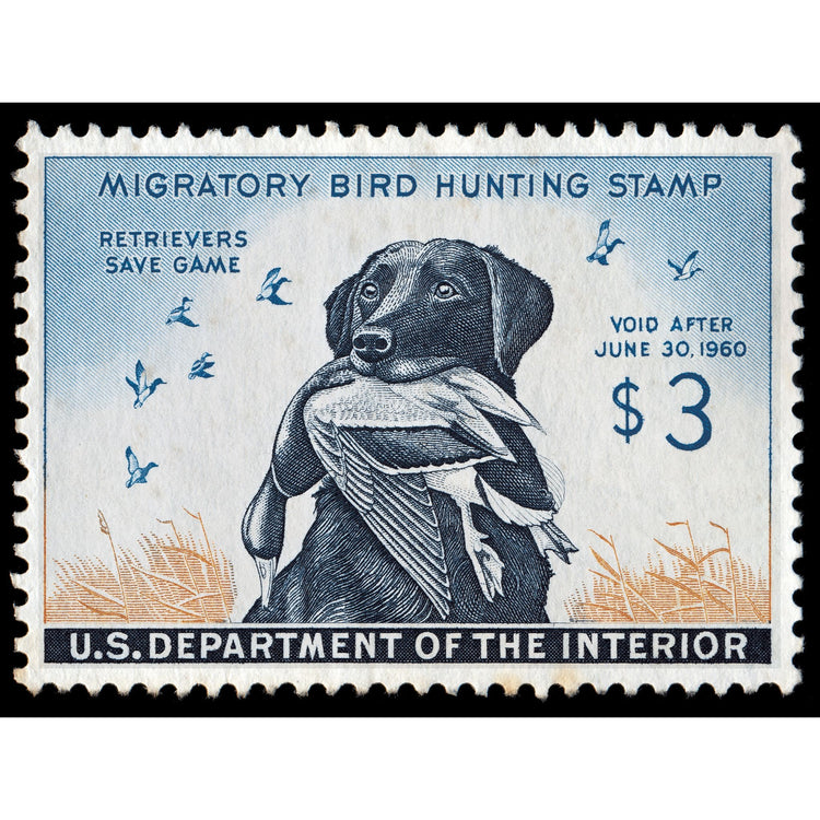 Official 1959 - 1960 Federal  Duck Stamp-Metal Sign