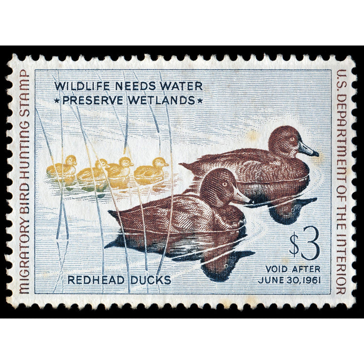 Official 1960 - 1961 Federal Duck Stamp - Metal Sign