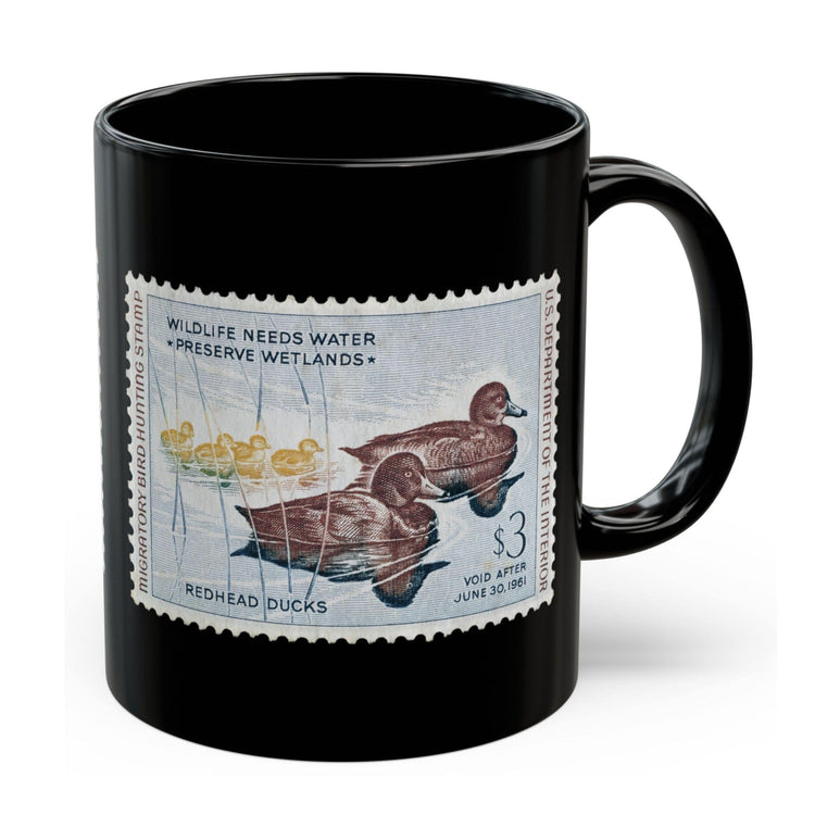 Official 1960-1961 Federal Duck Stamp - Black Mug