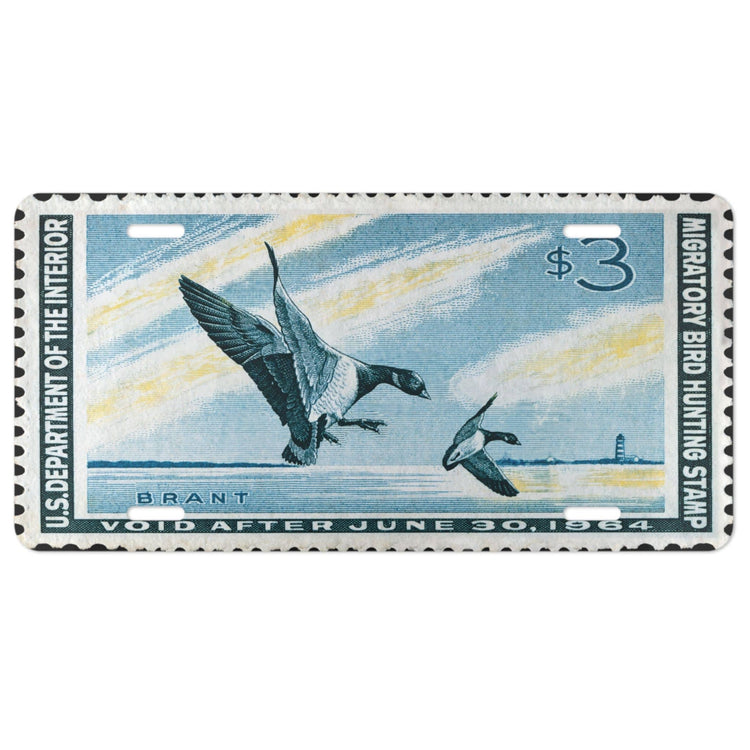 Official 1963 - 1964 Federal Duck Stamp - License Plate