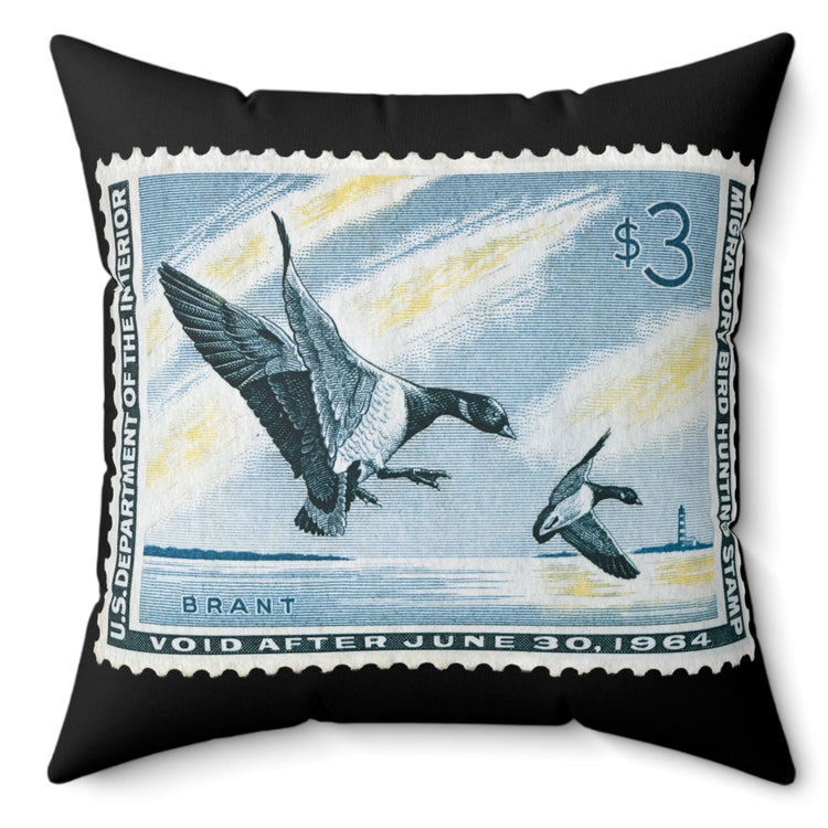 Official 1963-1964 Federal Duck Stamp - Black Pillow