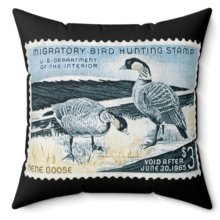 Official 1964-1965 Federal Duck Stamp - Black Pillow