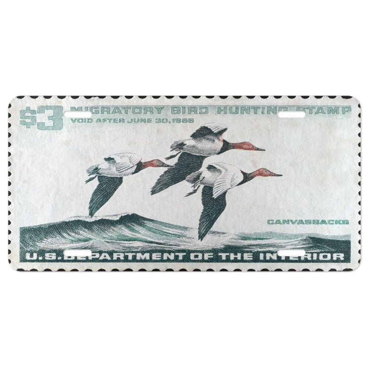 Official 1965 - 1966 Federal Duck Stamp - License Plate