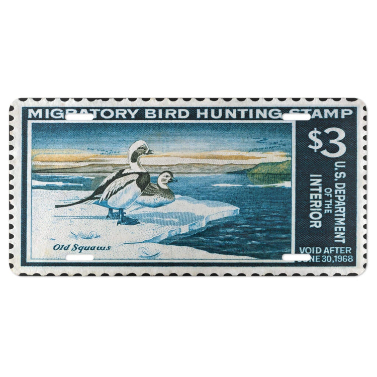 Official 1967 - 1968 Federal Duck Stamp - License Plate