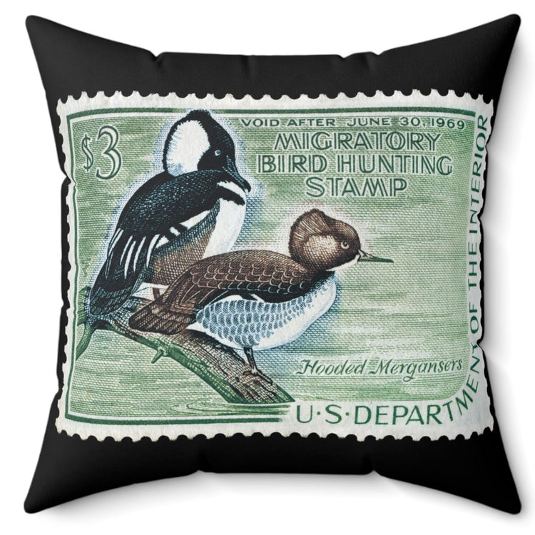 Official 1968-1969 Federal Duck Stamp - Black Pillow