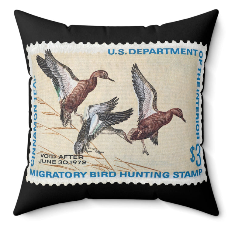 Official 1971-1972 Federal Duck Stamp - Black Pillow