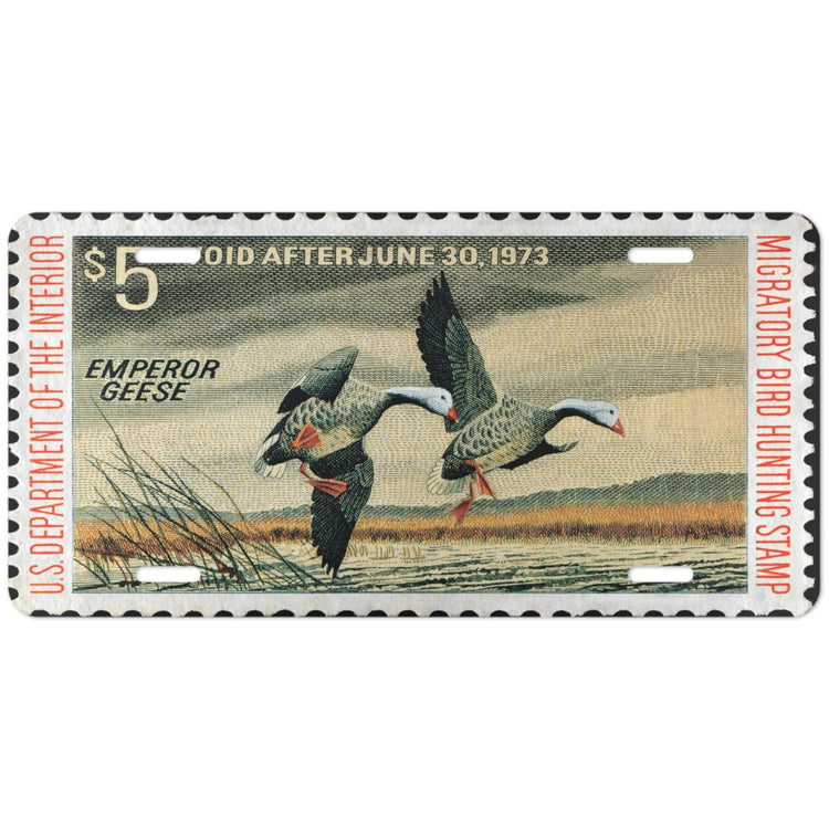 Official 1972-1973 Federal Duck Stamp - License Plate