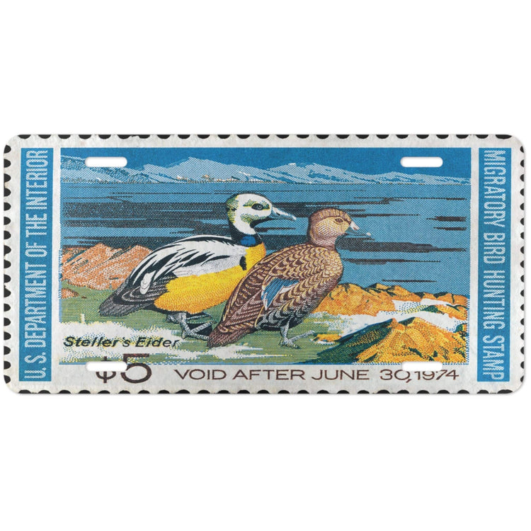 Official 1973-1974 Federal Duck Stamp - License Plate