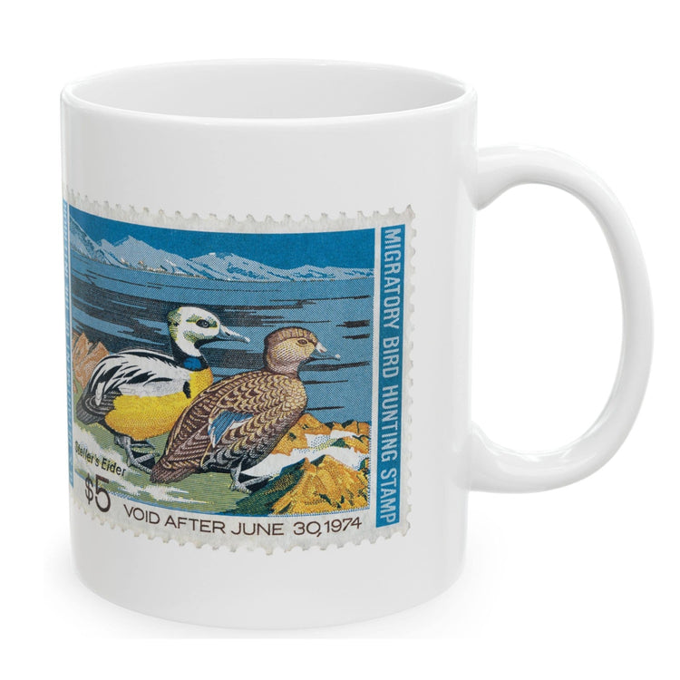 Official 1973-1974 Federal Duck Stamp - White Mug