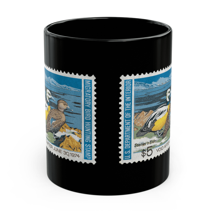 Official 1973-1974 Federal Duck Stamp - Black Mug