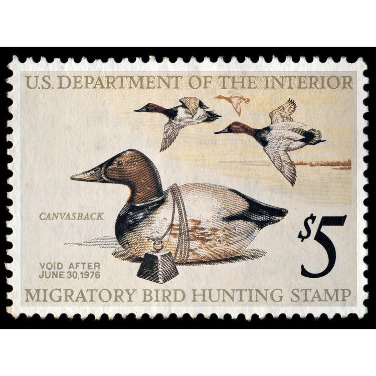 Official 1975 -1976 Federal Duck Stamp-Metal Sign