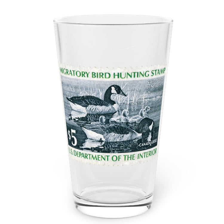 Official 1976-1977 Federal Duck Stamp - Pint Glass