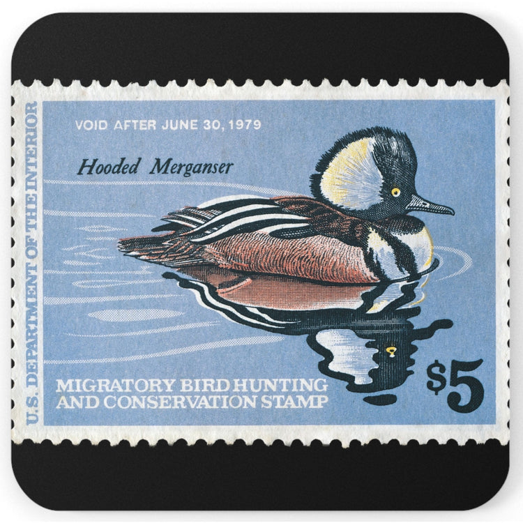 Official 1978-1979 Federal Duck Stamp - Cork Back Coaster