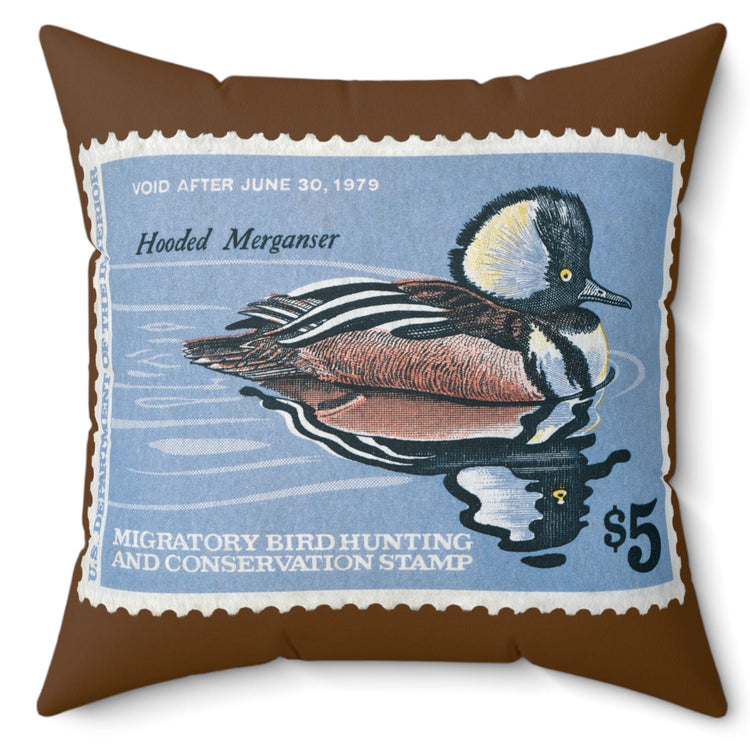 Official 1978-1979 Federal Duck Stamp - Brown Pillow