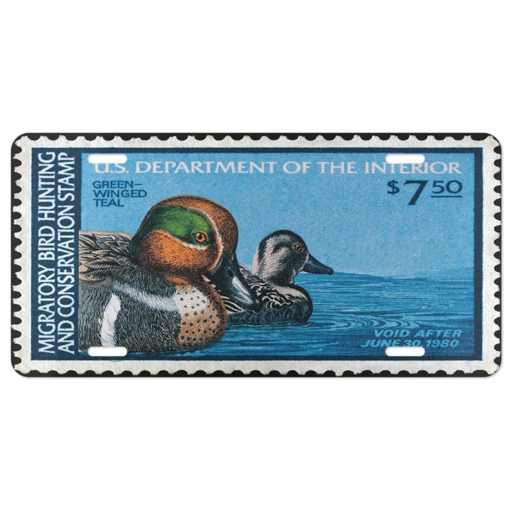 Official 1979 - 1980 Federal Duck Stamp - License Plate