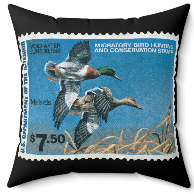 Official 1980-1981 Federal Duck Stamp - Black Pillow