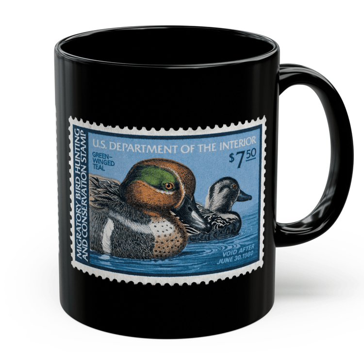 Official 1979-1980 Federal Duck Stamp - Black Mug