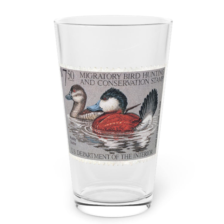 Official 1981-1982 Federal Duck Stamp - Pint Glass