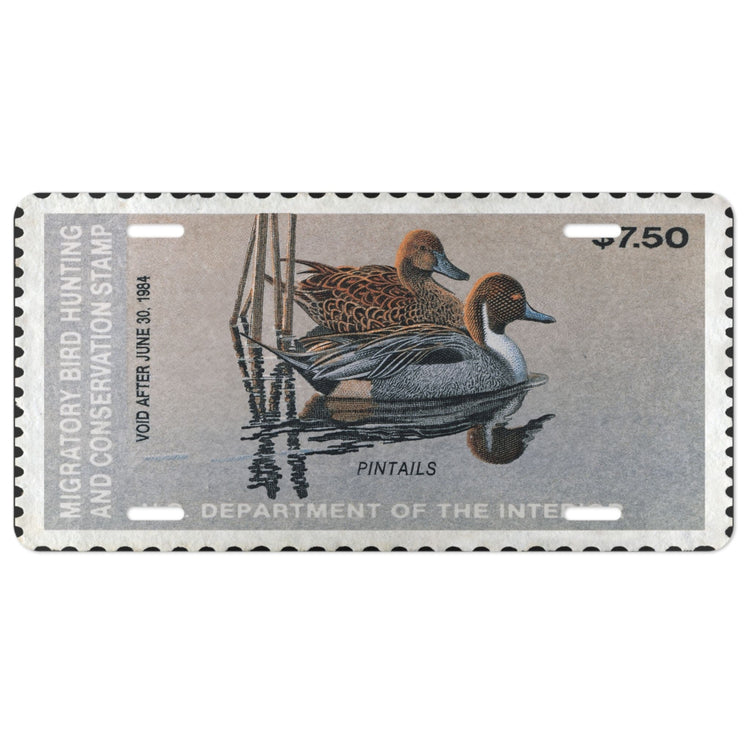 Official 1983 - 1984 Federal Duck Stamp - License Plate