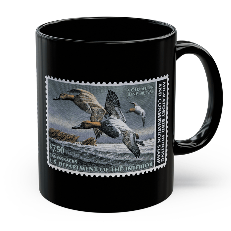 Official 1982-1983 Federal Duck Stamp - Black Mug