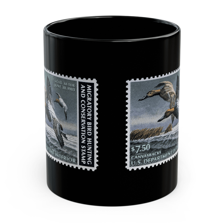 Official 1982-1983 Federal Duck Stamp - Black Mug