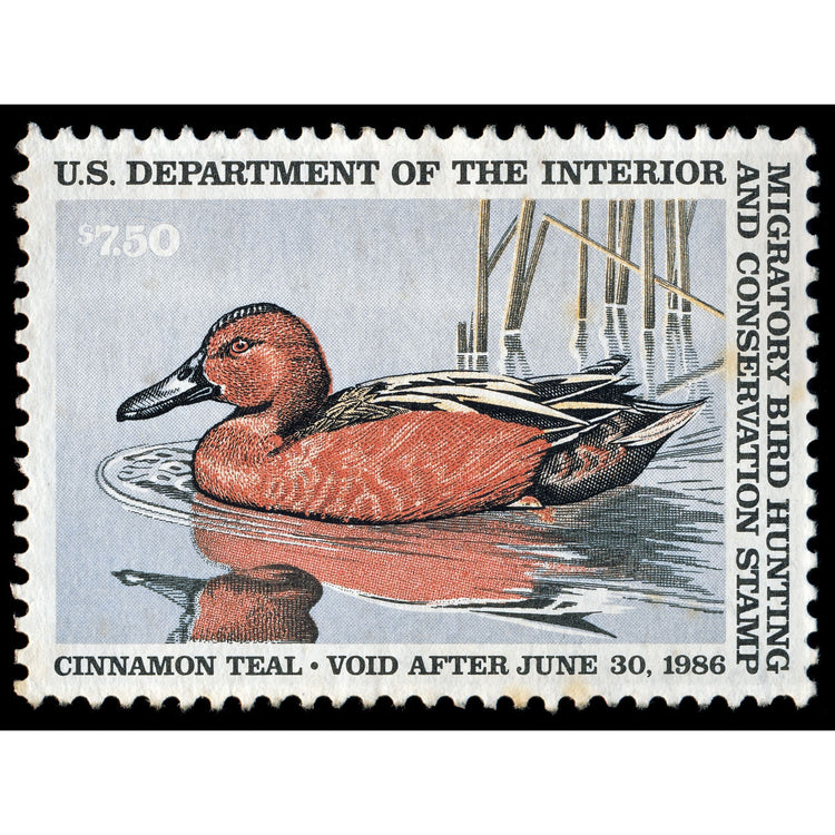 Official 1985 -1986 Federal Duck Stamp-Metal Sign