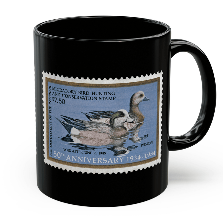 Official 1984-1985 Federal Duck Stamp - Black Mug