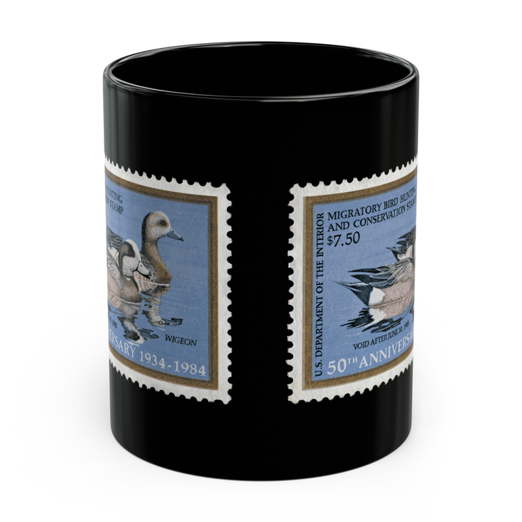 Official 1984-1985 Federal Duck Stamp - Black Mug