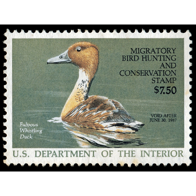 Official 1986 -1987 Federal Duck Stamp-Metal Sign