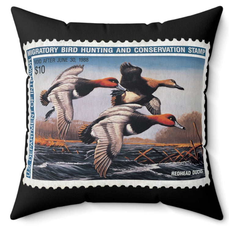 Official 1987-1988 Federal Duck Stamp - Black Pillow