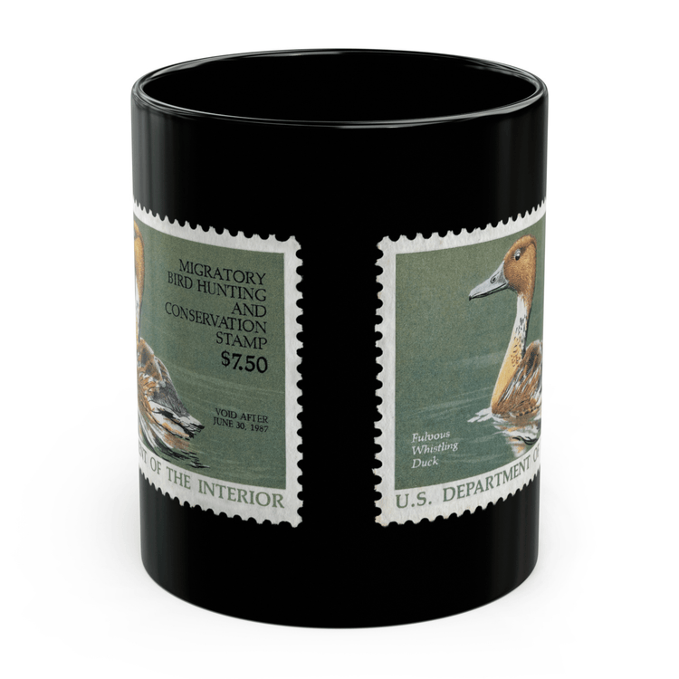 Official 1986-1987 Federal Duck Stamp - Black Mug