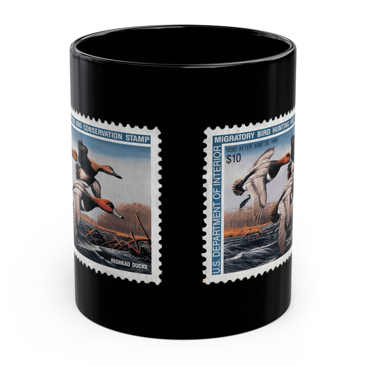 Official 1987-1988 Federal Duck Stamp - Black Mug