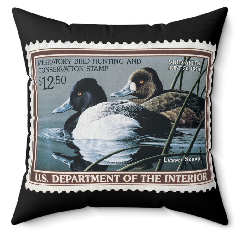 Official 1989-1990 Federal Duck Stamp - Black Pillow